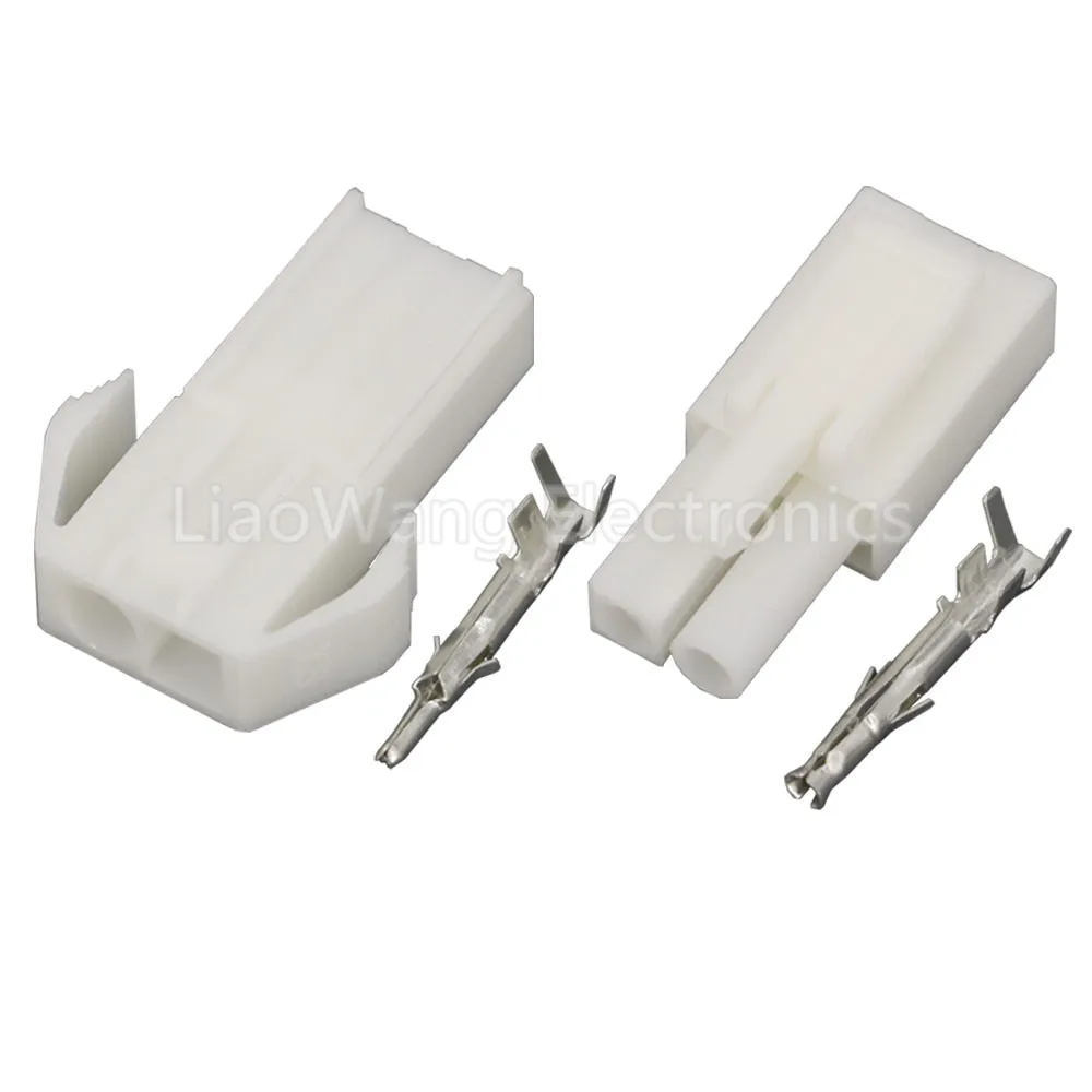 10 Sets EL-2P kleiner elektronischer Tamiya-Steckverbinder mit 4,5 mm Abstand, EL-4.5 2P Mehrpolige Steckverbinder, männlicher und weiblicher Stecker + Anschlüsse – Detail 2