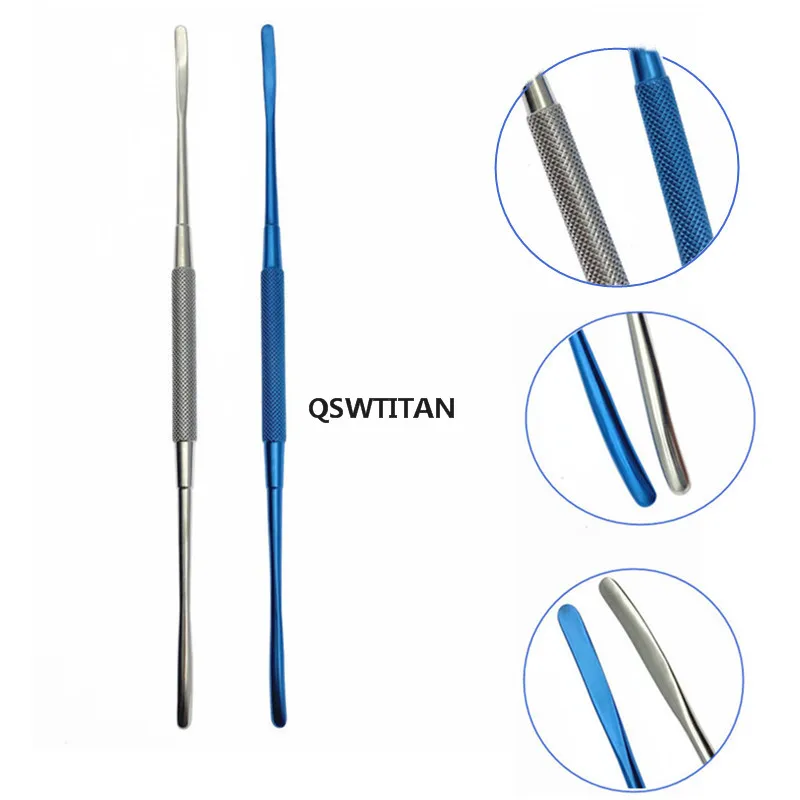 Ophthalmic tool Double-ended Freer Periosteal Elevator Titanium alloy/ stainless steel Ophthalmic surgical instruments