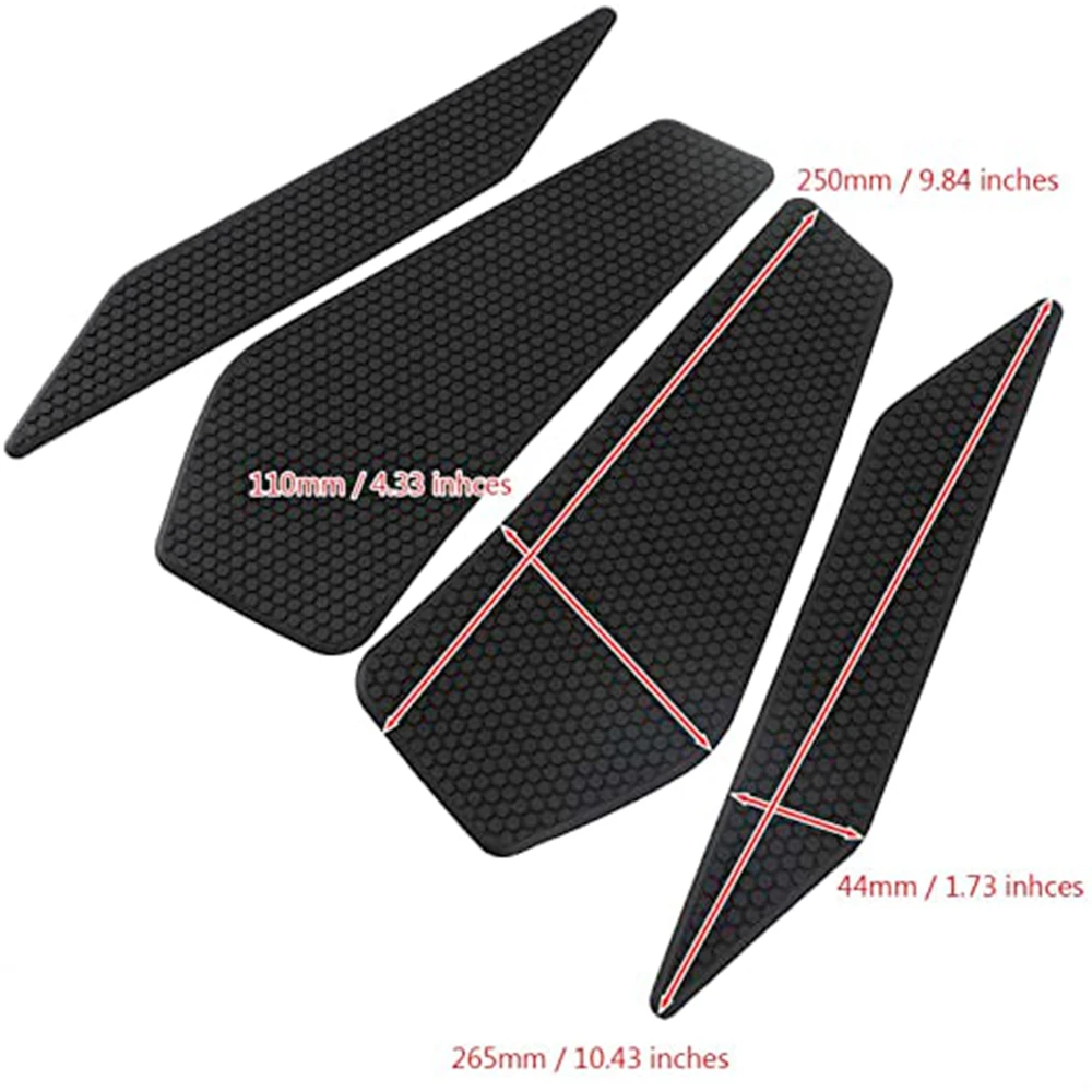 For Kawasaki NINJA 400 NINJA400 Tank Pad Gas Tank Traction Pads Fuel Tank Grips Side Stickers Knee Grips Protectors Decal