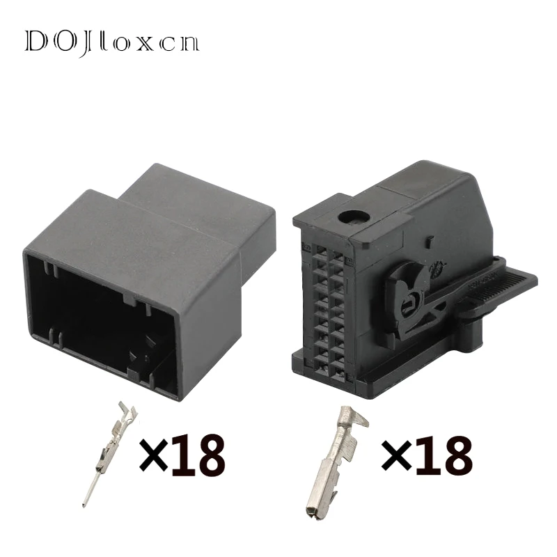 1/5/10/20/50 Sets 18 Pin 1-1355350-1 Auto Cable Connector Car Electric Instrument Plug For VW Golf V T5 Touran Ford Porsche