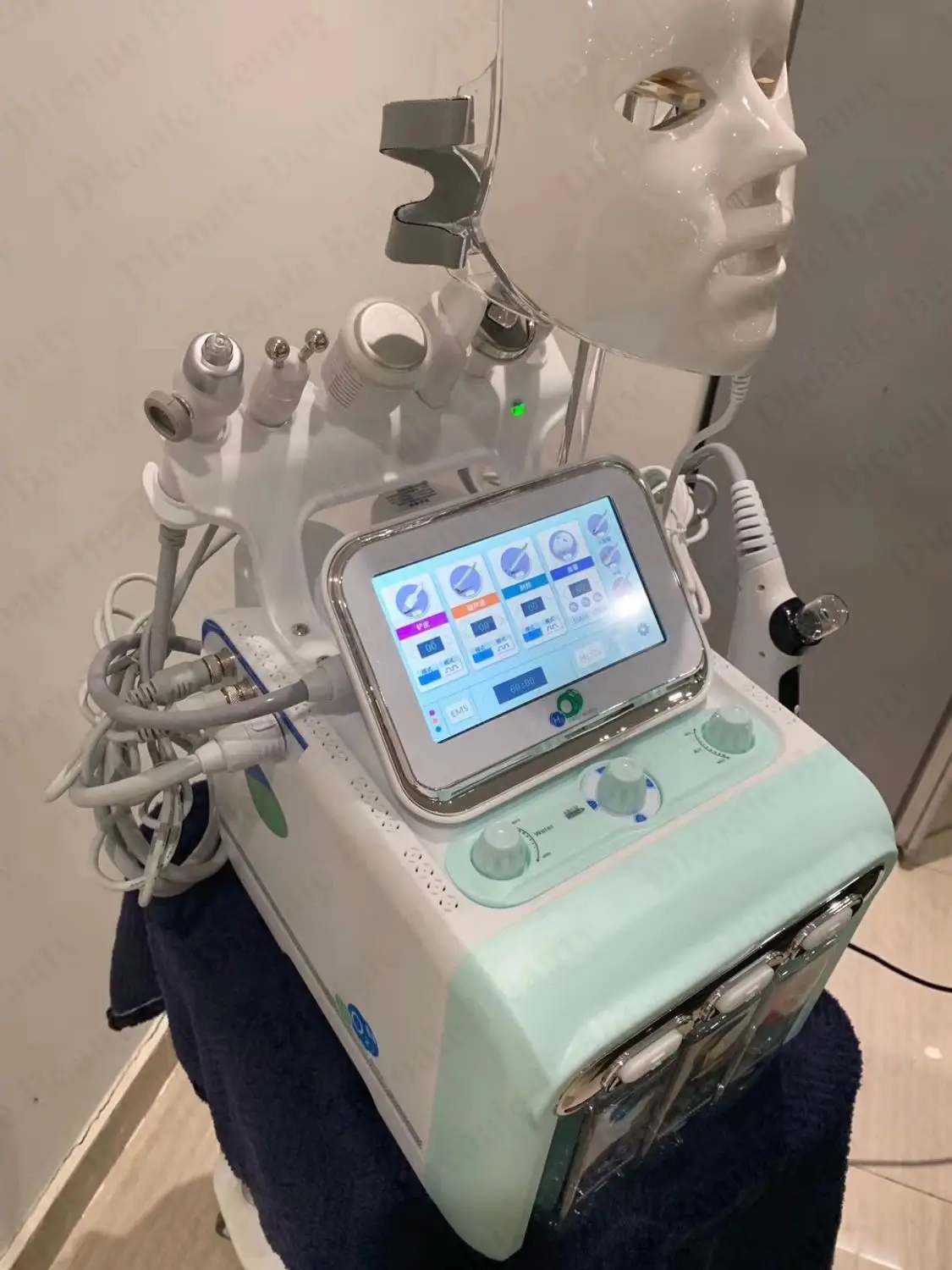 ماكينة جلدي متعددة الوظائف ، H2O2 ، فقاعة صغيرة ، تفتيح البشرة ، إزالة التجاعيد ، شد الوجه ، 8 في 1