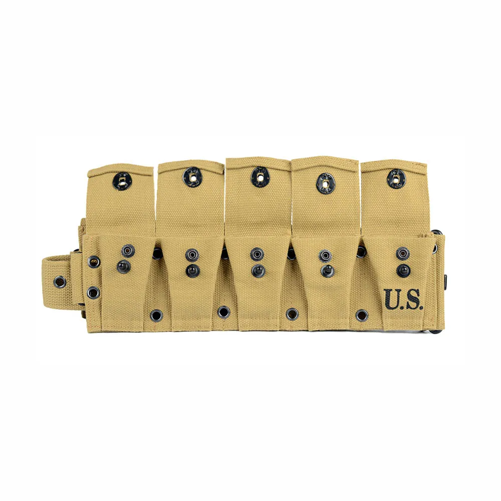 2024 WWII WW2 US ARMY TEN AND SIX  CELL CANVAS POUCH  TACTICAL POCKETS TOOL POUCH BAG KHAKI