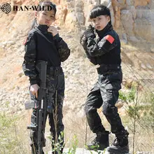 Kids Camouflage Training Outfit for Camping #6