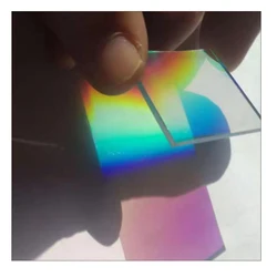 20x20mm Szkło pływakowe Optyczne Jednowymiarowa holograficzna tarka dyfrakcyjna Laserowy rozdzielacz wiązki Graty eksperymentalne z zakłóceniami