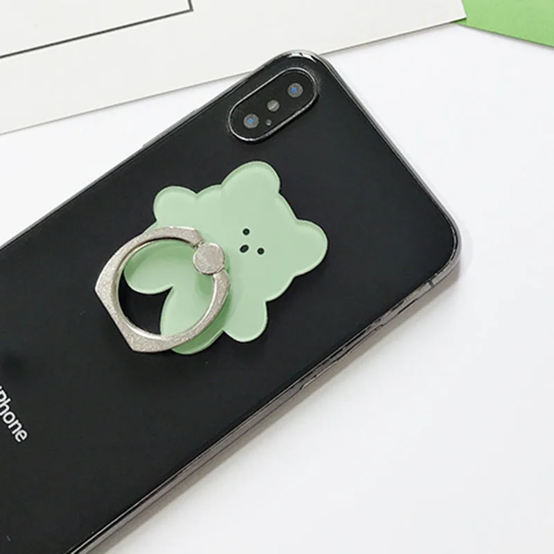 Universal Ring Holder Mobile Phone Holder Stand Cute Candy Color Bears Finger Ring Holder suporte celular For All Phone Table