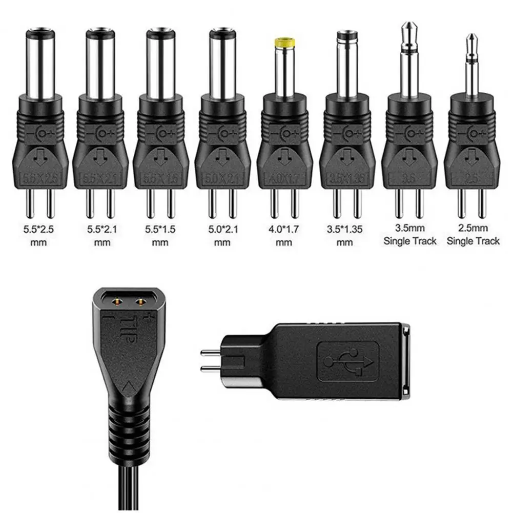 30W Universal Adjustable Power Adapter Charger AC To DC Plug 3V 4.5V 5V 6V 7.5V 9V 12V 2A 2.5A 2000mA Reverse polarity