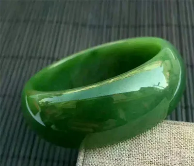 

zheru jewelry natural Xinjiang jasper 54-64mm green bracelet elegant princess jewelry best gift