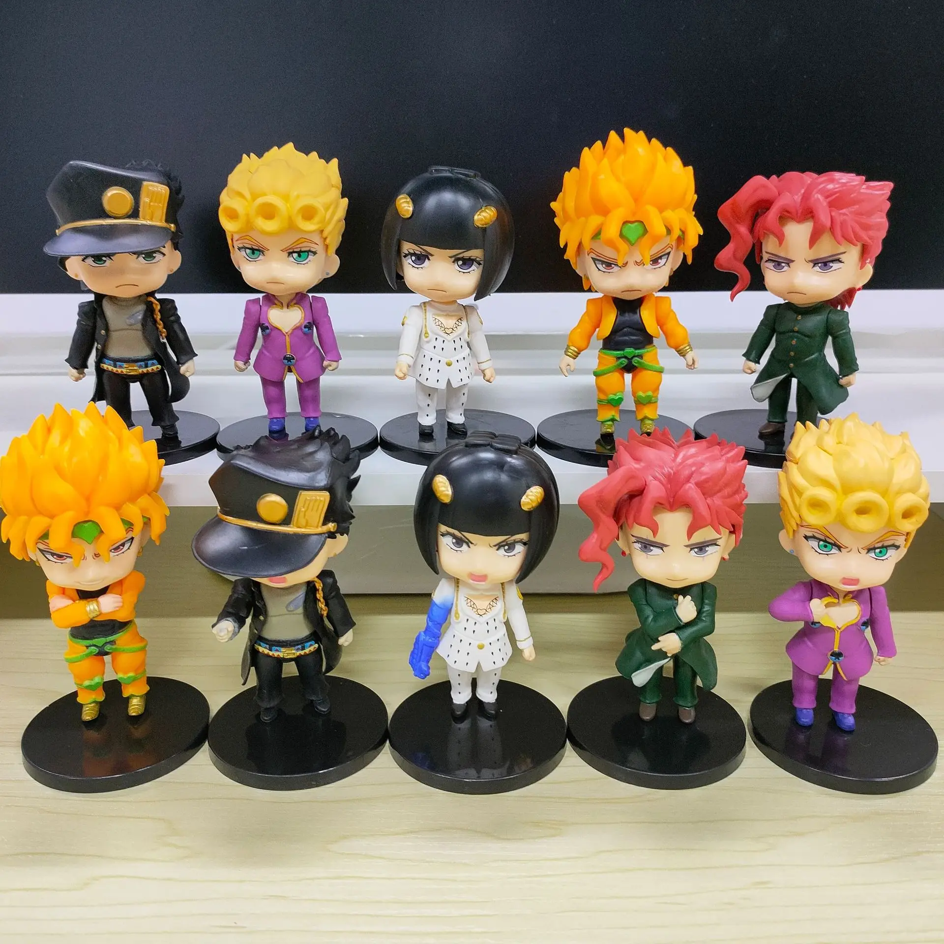 สุ่ม1Pcs ญี่ปุ่นอะนิเมะรูป Kujo Jotaro Figurine Josuke Kakyoin Action Figure ของเล่นส่งแบบสุ่ม