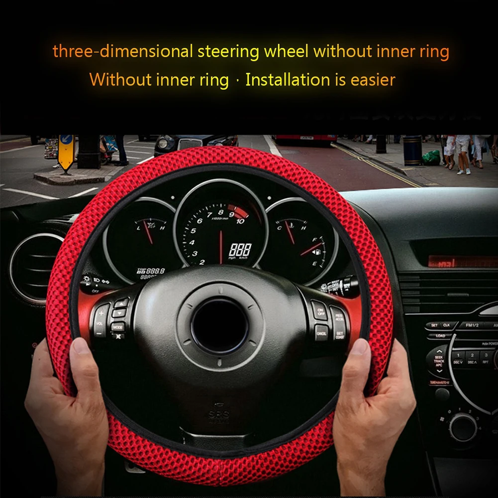 Universal Truck Car Breathable Anti-Slip Steering Wheel Cover Guard Protector Car-styling Auto Steering Wheel Cover Hot Sale