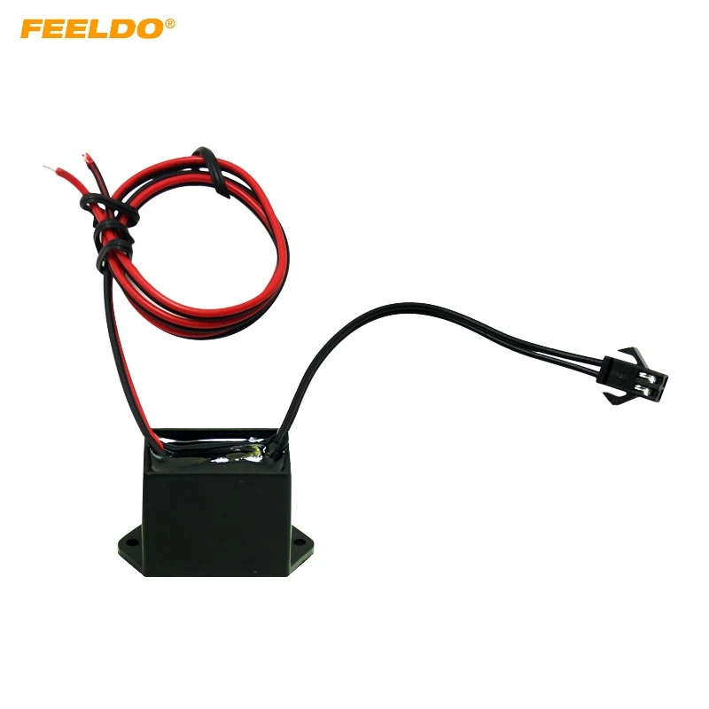 FEELDO 1PC 12VDC Car Decoration EL Fibre Neon Glow Lighting Rope Strip Power Driver Inverter