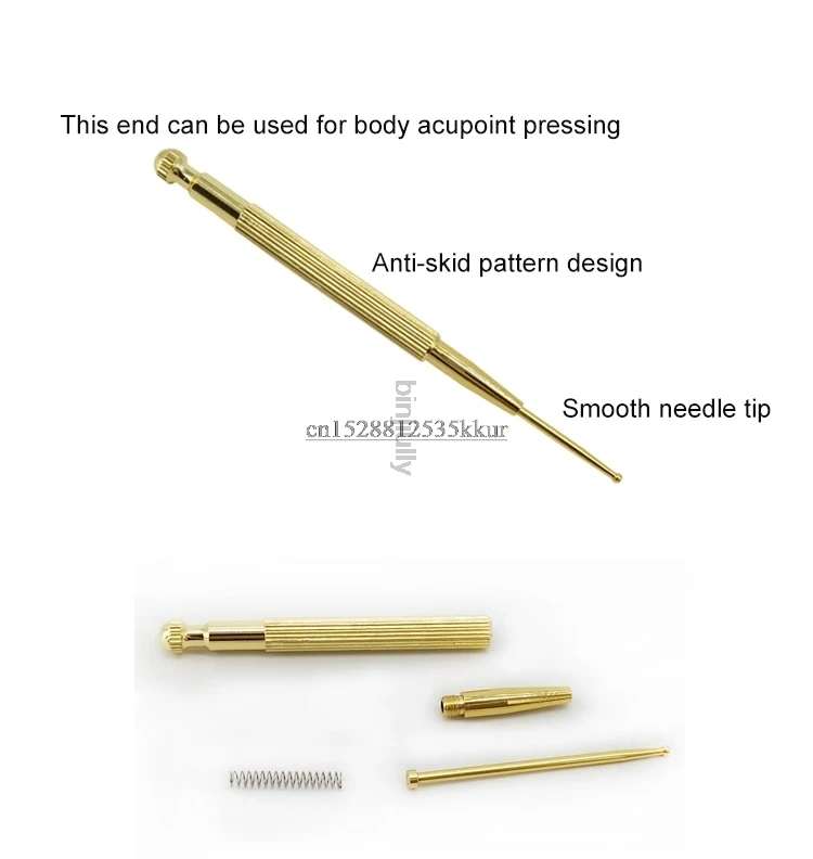 Portable Ear Press Point Pen Massager Probe+1800Pcs Auricular Ear Auriculotherapy Vaccaria Auricular Therapy Ear Seeds Sticker