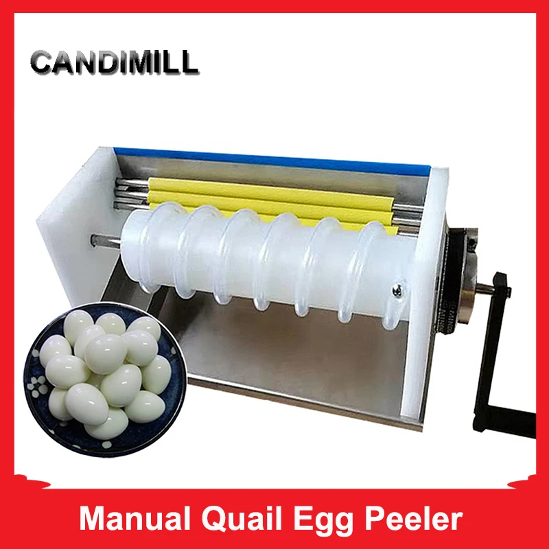 CANDIMILL Manual Quail Egg Peeler Sheller Eggs Husk Machine Boiled Bird Egg Peeling Egg Shell Removing Machine