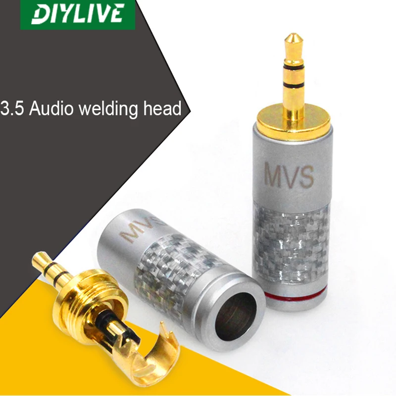 DIYLIVE Warcraft 3.5Mm Audio Plug DIY Penggemar Mobil AUX Headset Headphone 3.5MM Kecil Tiga-Core Stereo Plug