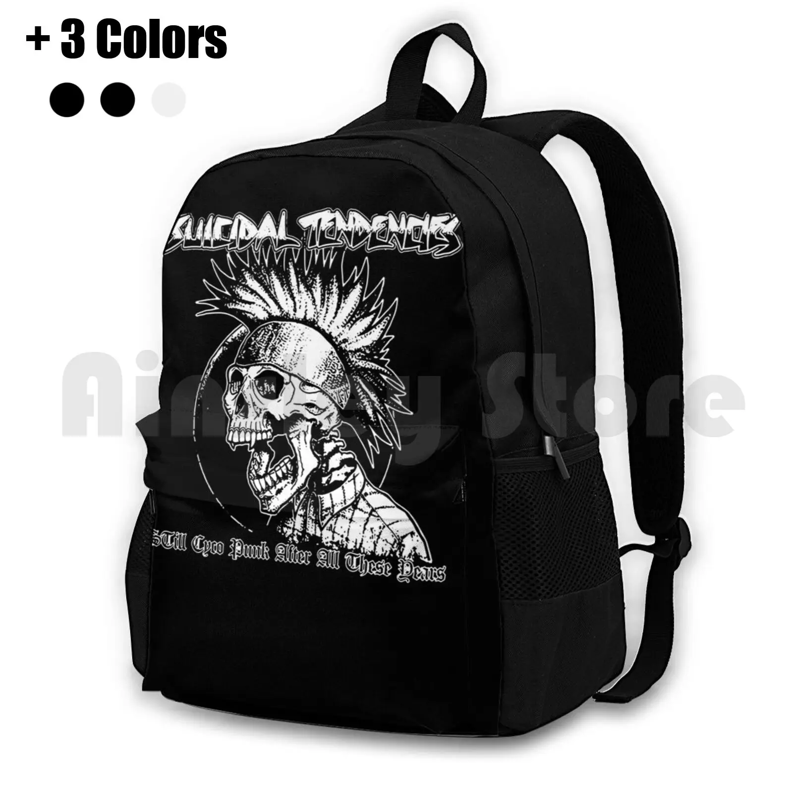 Army Suicidal Band Tendencies Fight On Outdoor Hiking Backpack Waterproof Camping Travel Suicidal Tendencies Suicidal