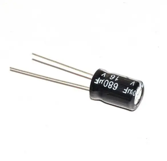 Black gold high frequency electrolytic capacitor 16v680uf 680uf16V volume 8x12 8x16 Electrolytic capacitor 16v/680uf 8x12mm