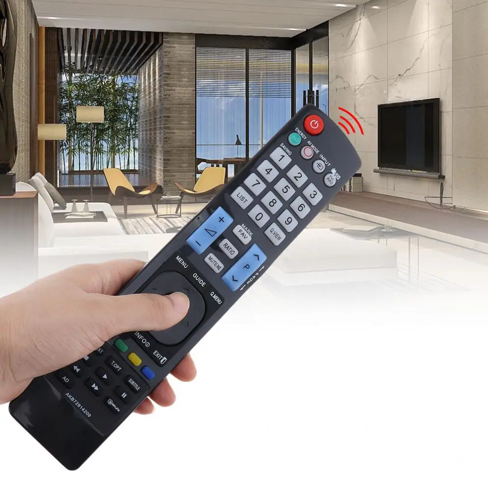 Télécommande de remplacement TV LCD LED 433MHz, Support 2 piles AAA pour LG