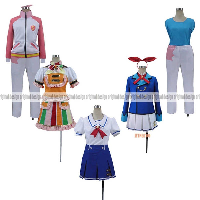 ¡Aikatsu! Disfraz de Ichigo Hoshimiya Aoi Kiriya Otome Arisugawa, ropa personalizada