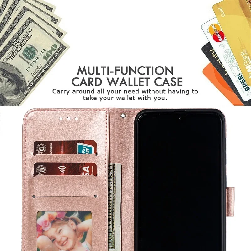Lace Flip Floral Case for Samsung Galaxy A22 A51 M32 M12 A02 A12 M02 A32 A52 A72 A03S A31 A71 A21S S21 Ultra S2 Plus Wallet Bags