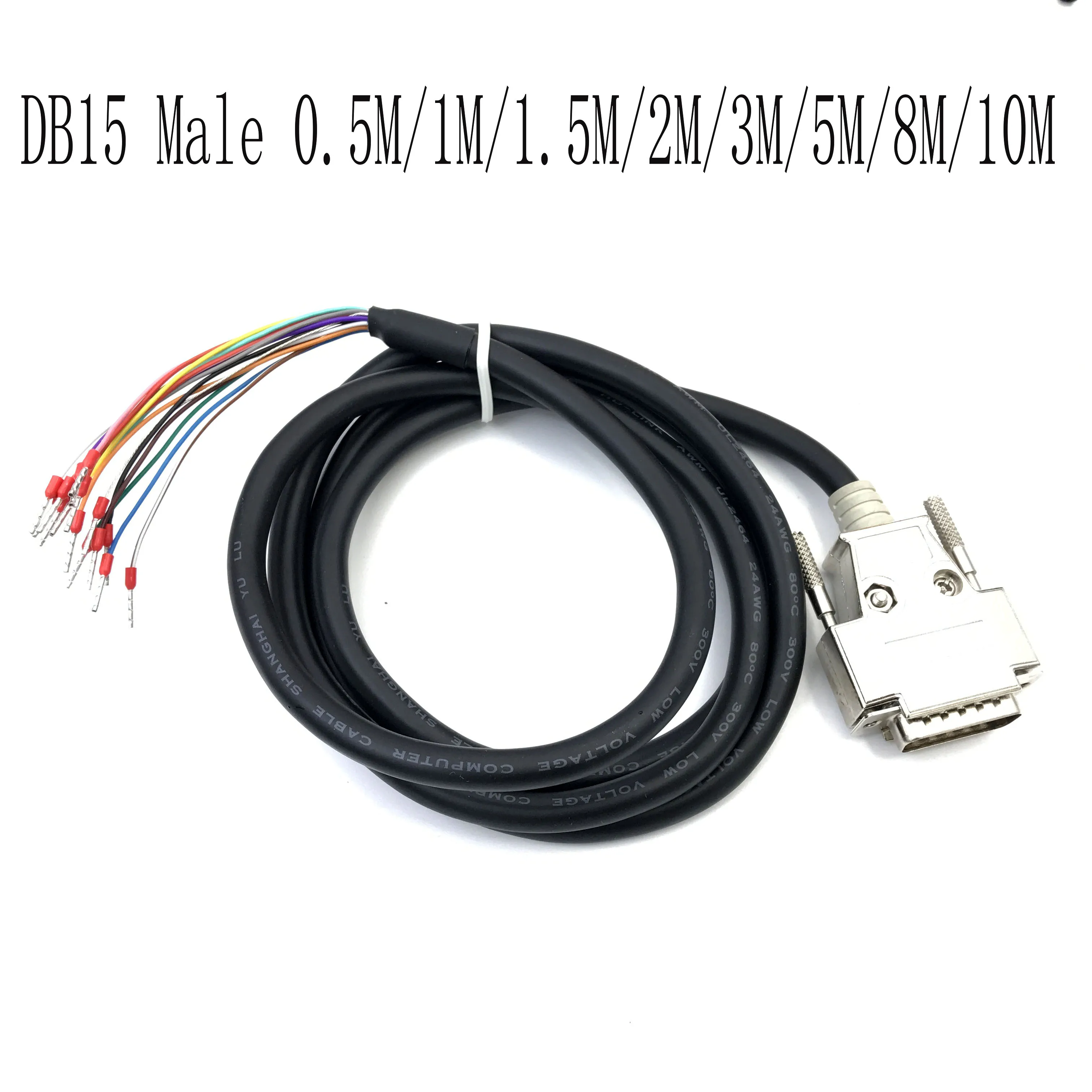 

Металлический соединительный кабель DB9 / DB15/DB25, твердый штырь с позолоченным штекером и гнездом (один провод с клеммой)