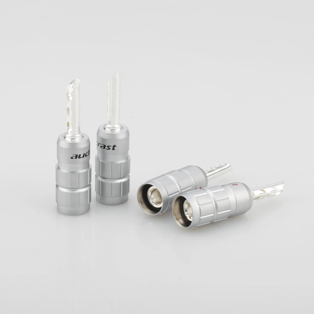 Аудиоколонка с покрытием из чистого серебра 638S, разъем типа «банан» BFA, разъем типа «банан» для акустического кабеля, Hi-Fi усилитель, терминалы