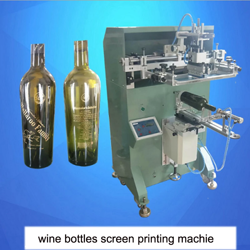 

wine bottles silk screen printing machine semi auto serigraphy printing machine for wine bottles