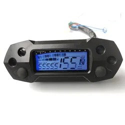 Universale per 1,2,4 cilindri 15000 giri/min contachilometri LCD per moto contachilometri digitale elettrico modificato Mini contachilometri regolabile