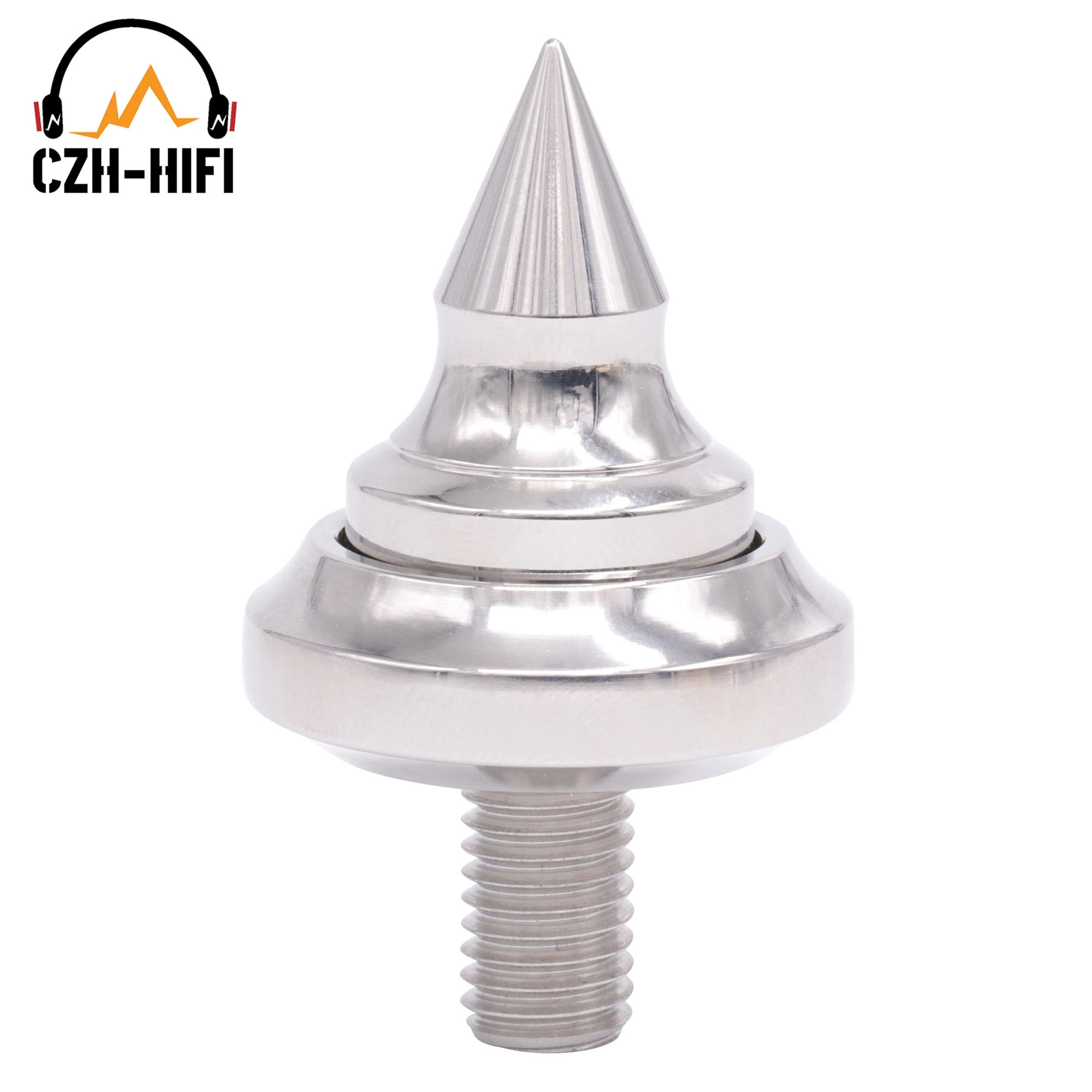 1pc Hallo-End Edelstahl Kegel Spike Isolation Stand Basis Boden Füße Füße Lautsprecher AMP Audio Schrank subwoofer Stoßfest – Detail 5