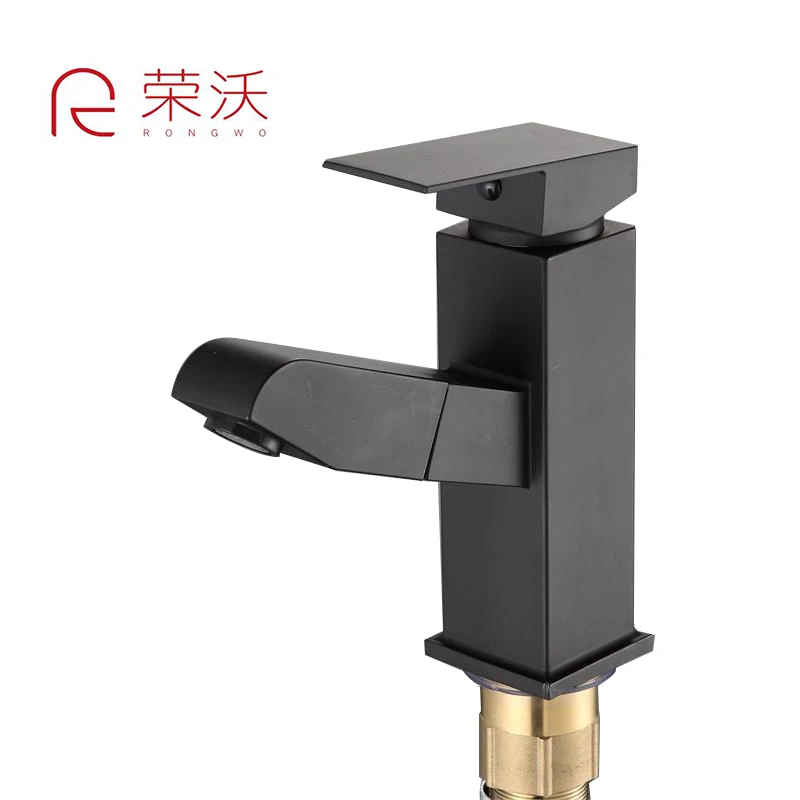 RONGWO GRIFOS DE PLASTICO , NEW STYLE DECK MOUNTED THE BEST PRICE AND PULL OUT BLACK COLOR ABS PLASTIC COLD AND HOT FAUCET