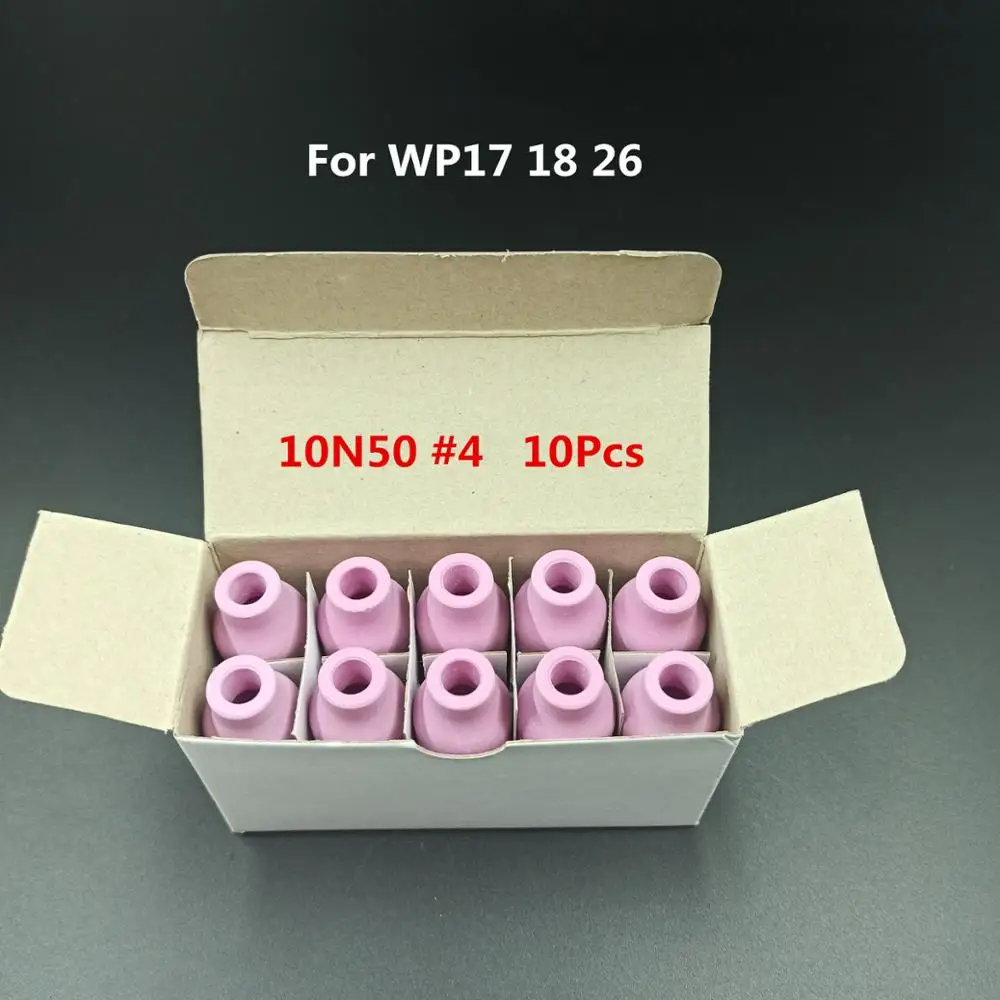10N50 #4 TIG Nozzle Alumina Shield Cup For WP17 18 26 TIG Welding Torch 10pcs/lot