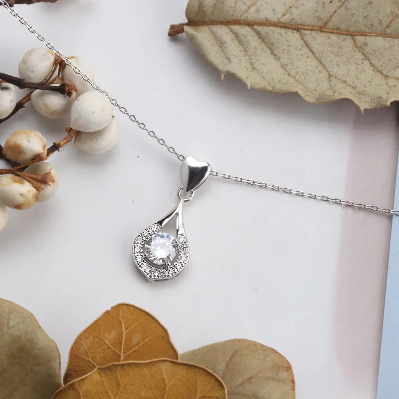 CC Pendants For Women Cubic Zirconia Stone Colorful Wedding Engagement Bridal Fine Jewelry Necklace Pendant No Chain
