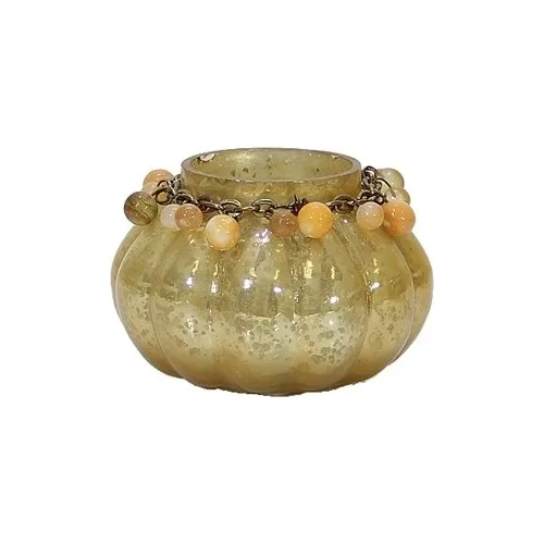 Dekorsende Gold Caramel Candle Holder Small