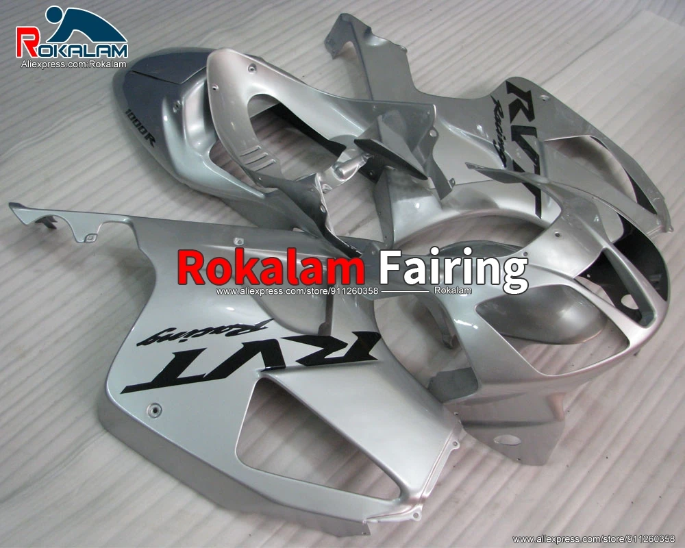 

ABS Bodyworks For Honda RVT1000 RC-51 SP1 SP2 01 02 03 VTR1000RR 2004 2005 2006 2000 RC51 Motorcycle Silver Cowling Kits