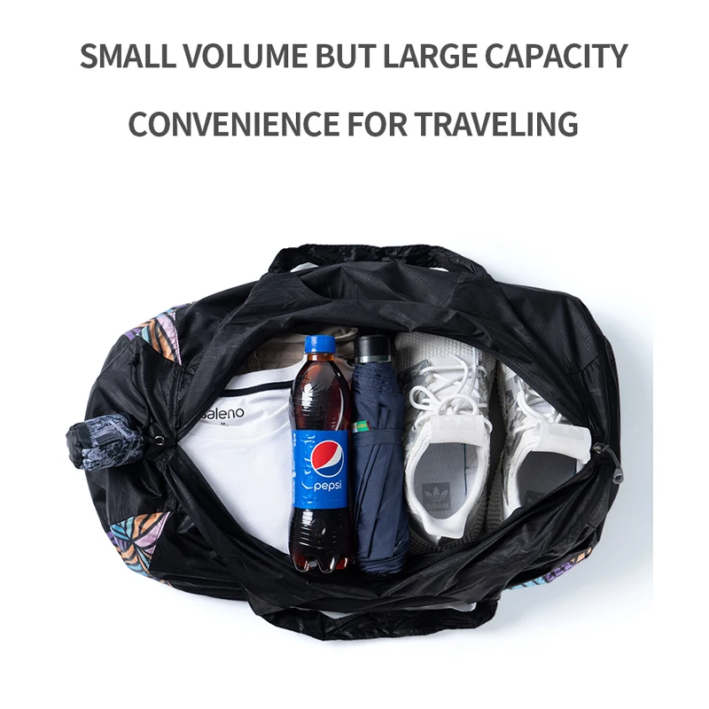 playking new style foldable holdall duffel bag gym traveling sports outdoor light weight folding haver bag