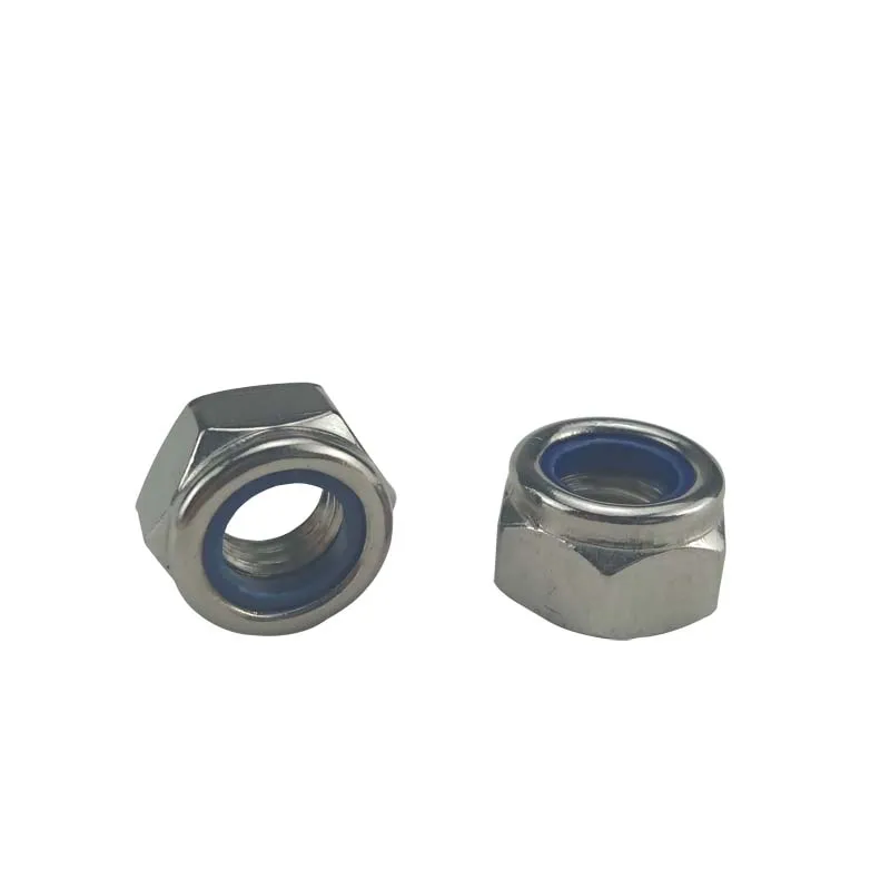【M3】DIN985 304 Edelstahl Nylon Self-locking Hex Muttern Mutter Slip Lock Mutter
