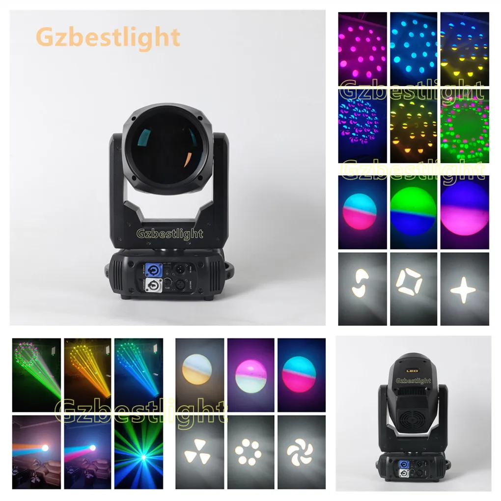 Wonderful LIGHT EFFECTS 200W Beam Pattern Light  200w Breaking-through Optical Technology With 2 Prisms Upgraded LCD Display