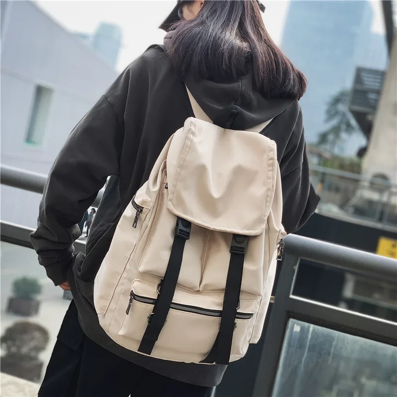 Schoolbag Korean simple fashion Harajuku high school students backpack forest leisure large capacity backpack