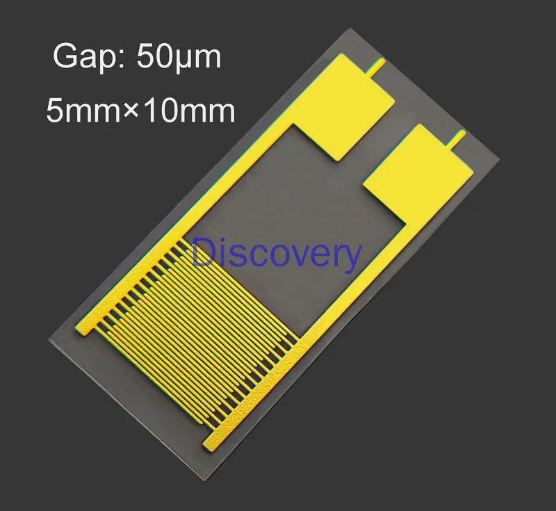 

50 Micron Flexible Interdigital Electrode PET Capacitance Array Gas Humidity Medical Sensor Chip IDE