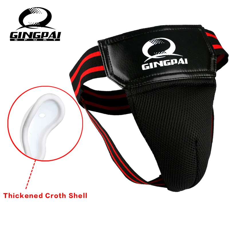 Adult Male Sanda Crotch Guard Protector Taekwondo MMA Groin Protector Kick Boxing Protection Guard Men Jockstrap