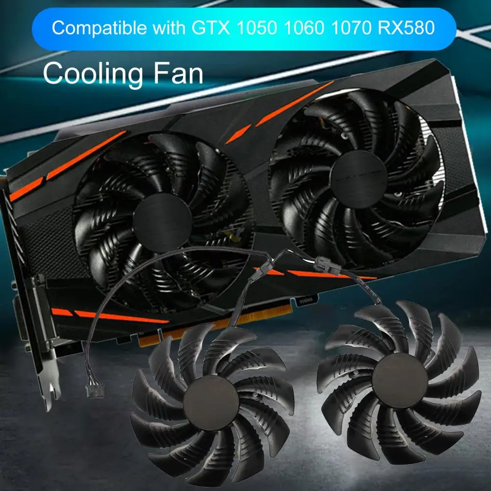 T129215SU 88mm GPU Cooler Graphics card fan for REDEON AORUS RX580/570 GIGABYTE GV-RX570AORUS GV-RX580AORUS Cards As Replacement