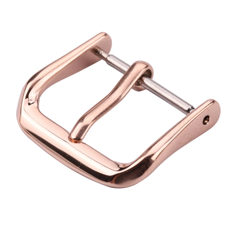 Stainless Steel Watch Strap Buckle Silver Gold Black Polished Metal Watchband Clasp 16mm 18mm 20mm 22mm Watch Accessories