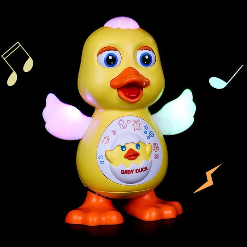 Children Duck Doll Pet Robot Toy Robots for Kids Electronic Electric Toys 1 2 To 4 Year Old Toddlers Boys Girls Babys Dog Animal