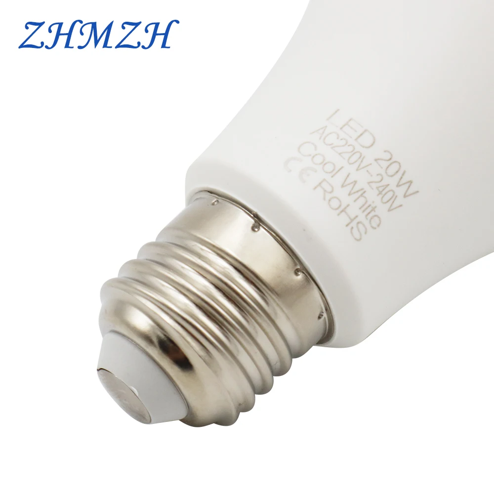 ZHMZH 3W 6W 9W 12W 15W 18W 20W Lamp Bulb Ultra Brightness Energy Saving Table Lamp Bulbs Chandelier LED Light Bulb 220V E27