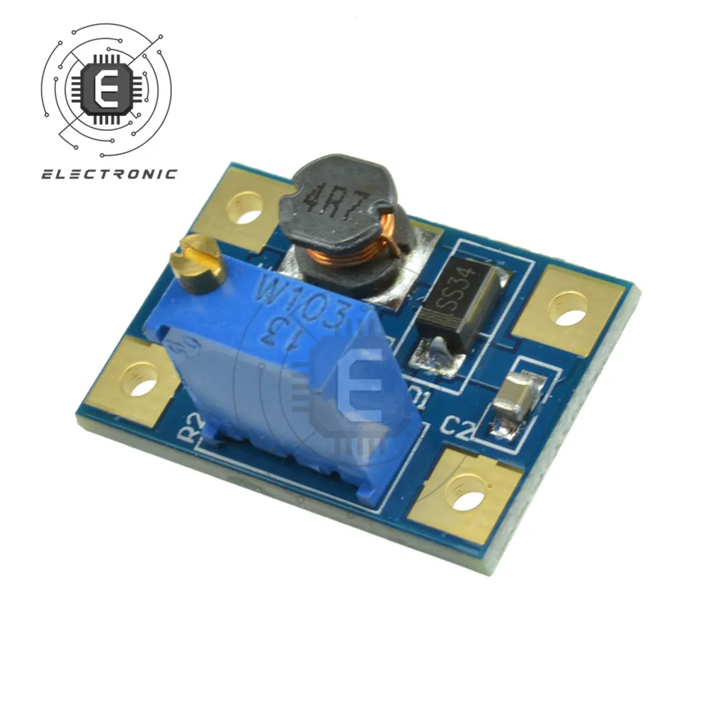DC-DC 2V-24V DC 2V-28V 2A SX1308ปรับแหล่งจ่ายไฟ Step Up boost Converter โมดูลปัจจุบัน
