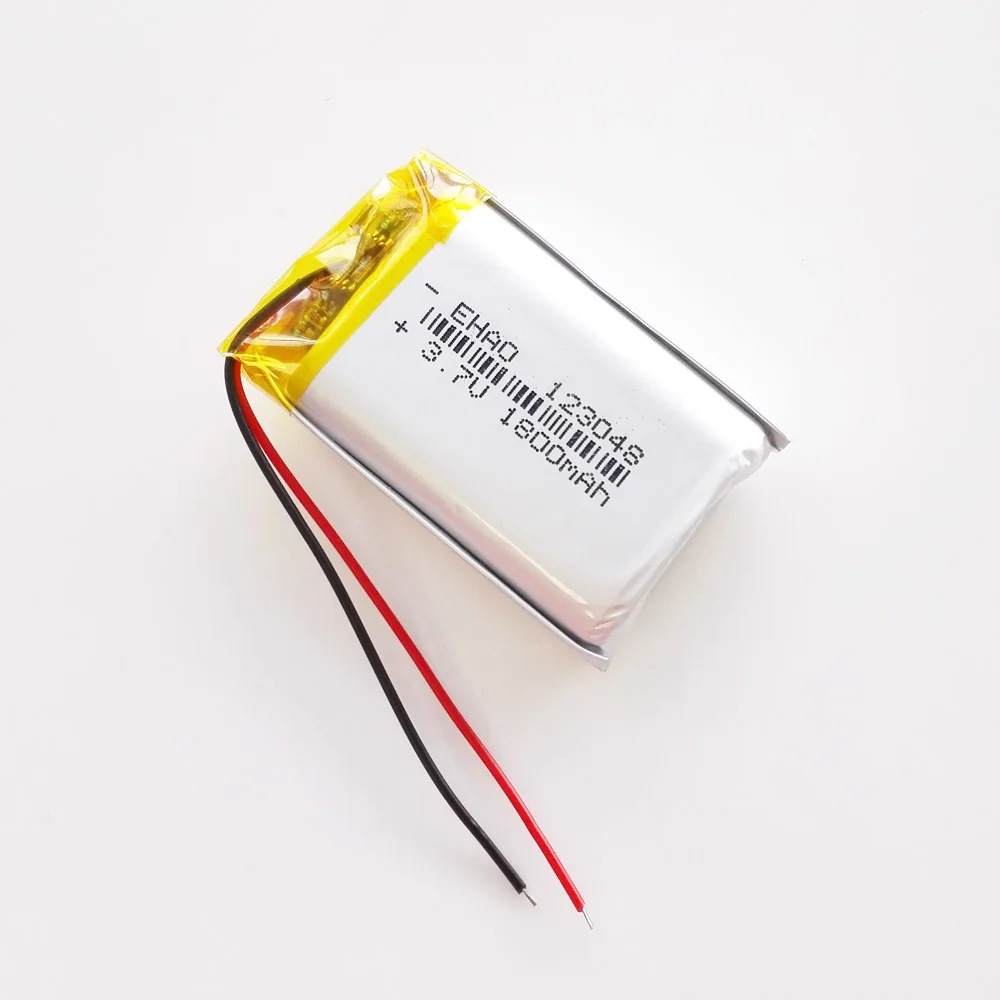 EHAO 123048 3.7V 1800mAh Lithium Polymer LiPo Rechargeable Battery For Mp3 PAD DVD E-book bluetooth speaker LED light