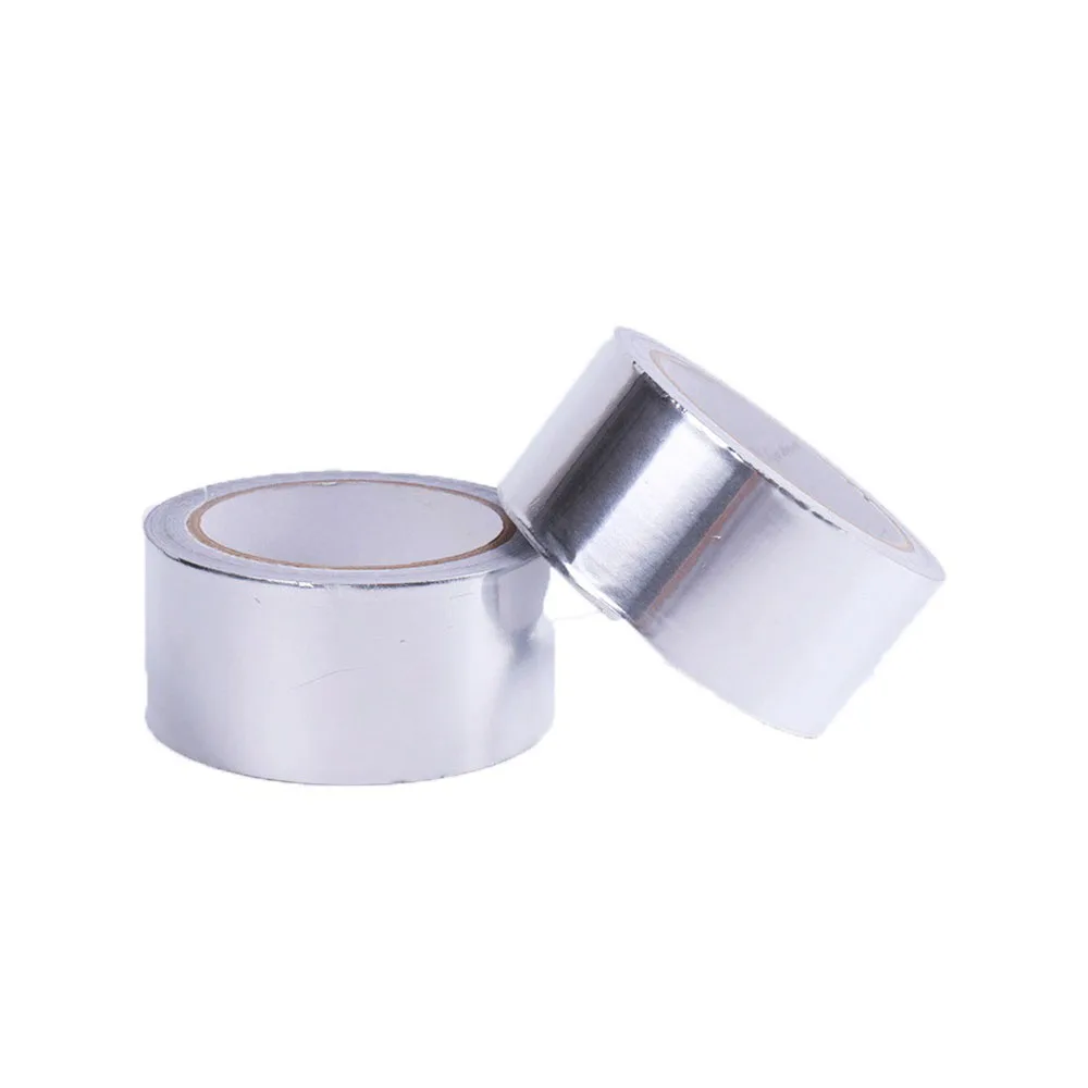 

1pc Aluminium Foil Adhesive Sealing Tape Thermal Resist Duct Repairs Adhesive Tapes with High Temperature Resistance