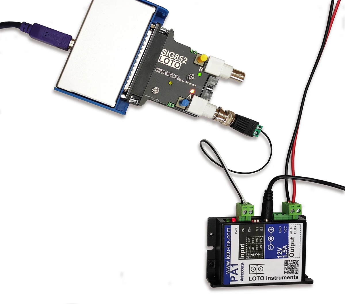 Imagem -04 - Loto Sig852 Usb Awg Gerador de Forma de Onda Arbitrária Gerador de Sinal Gerador de Função Canais