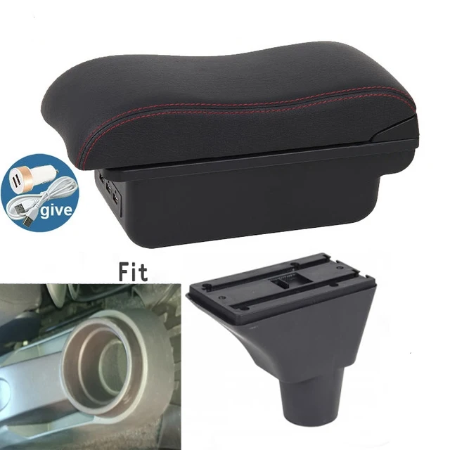For Seat Ibiza Armrest Box Arm Elbow Rest Center Console Storage Case Modification Accessories with Cup Holder USB Port image 3