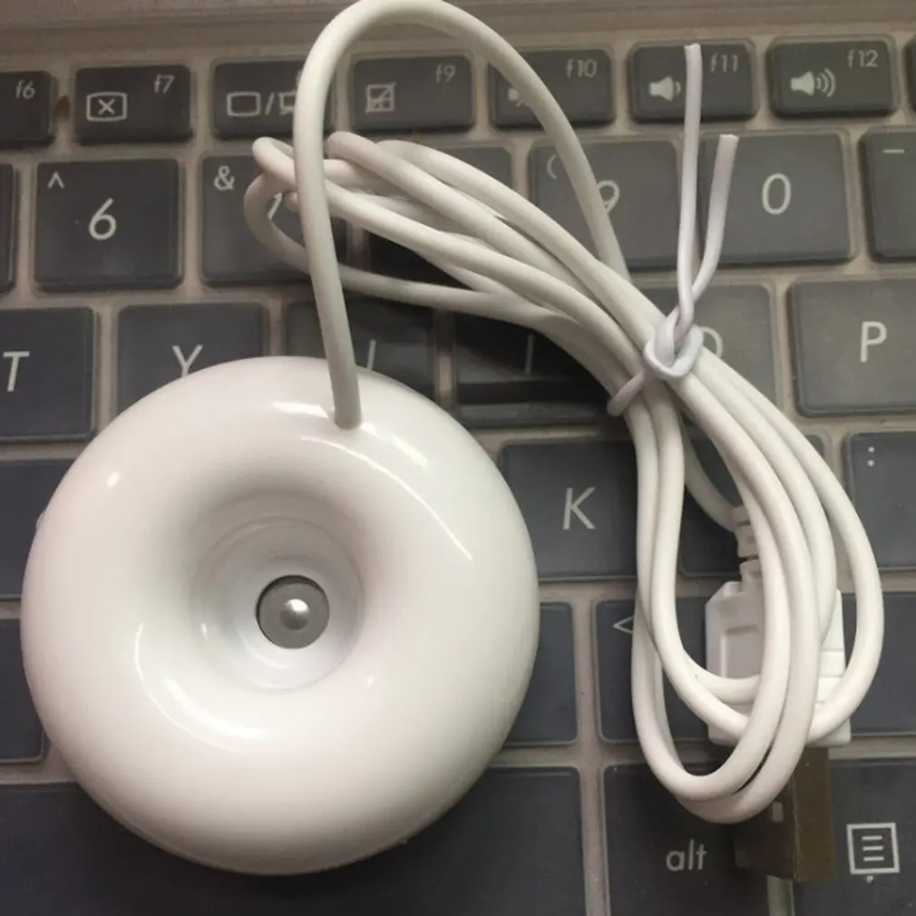 Mini humidificador de aire portátil usb para oficina, purificador de aire, Humidificador original de donut, pulverizador, 1 Uds.