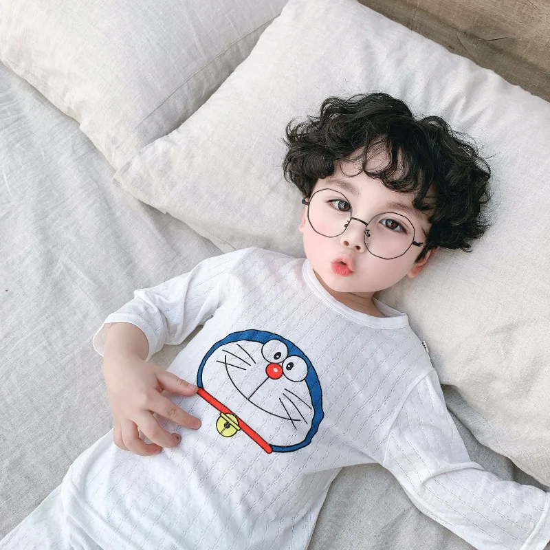 

Summer Kids Toddler Baby Boy Girl Clothes Sets Short Sleeve T-shirt Tops Pants 2 Pcs Clothes Pajamas Cartoon Anime Print Suits