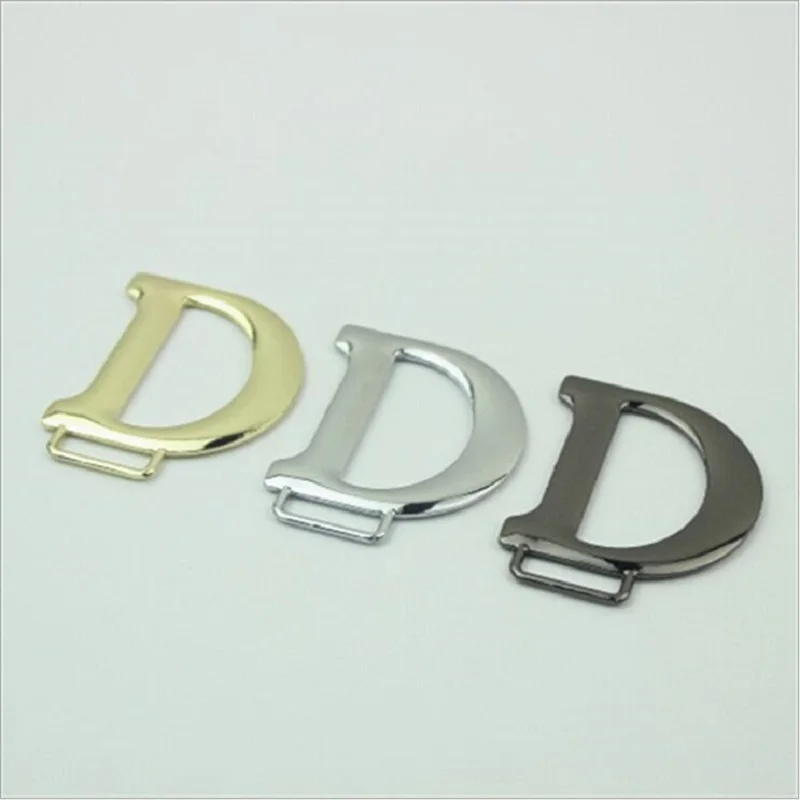 10pcs/lot new luggage hardware accessories D-shaped pendant metal buckle tag female bag shoes material clothing accessories